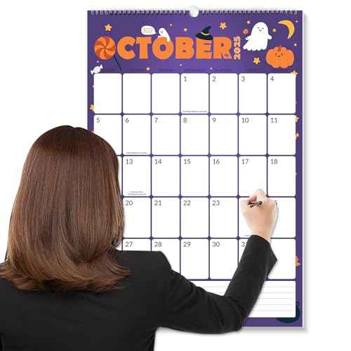 SUNEE Wall Calendar 2026 Large 22.75"x15.5", 21 Month from October 2025 to June 2027, Vertical Extra Large Monthly Calendar 2026 for Wall, Cute
