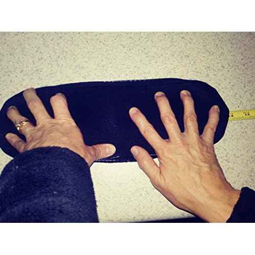 Soft Neoprene Chair Arm Pad Covers Stretch Over Armrests 13" to 17". Restore, Protect and Cushion. Complete Set of 2. Made in The USA.