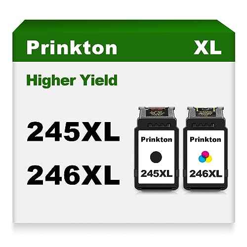 Remanufactured Ink Cartridge Replacement for Canon 245XL 246XL Plus (Black, Tri-color)