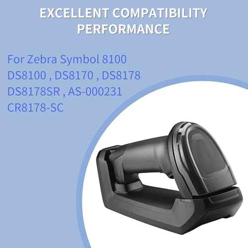 for Zebra DS8178 Scanner Battery, Replacement 2500mAh Li-ion Battery for DS8100 Series (BTRY-DS81EAB0E-00/82-176890-01), Compatible with DS8178, DS8100, DS8170, DS6878-SR Scanners