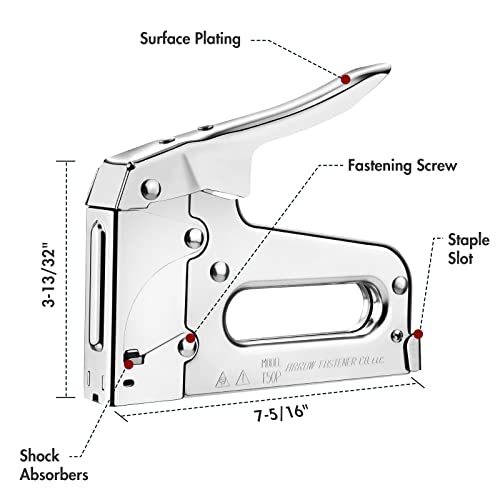 Arrow T50 Heavy Duty Staple Gun 1-Pack Manual Stapler for Upholstery & Repairs