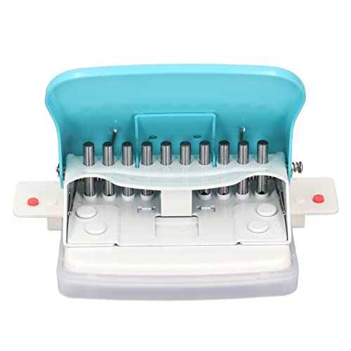 10 Hole Puncher, Spiral Binding Machine, Spiral Hole Punch, Hole Punch for Spiral Binding, Paper Binding Machine Handheld Portable Spiral Binder A4 A5 A6 A7 Coil Book Round Hole Puncher Punching Tool