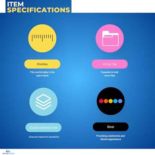 1InTheOffice Letter Opener, Stainless Steel Envelope Opener, 2 Pack