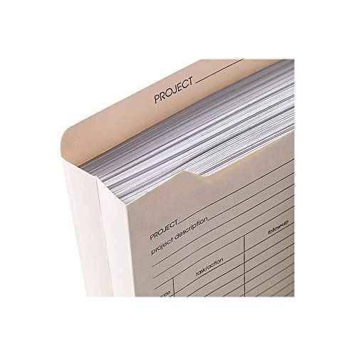 Staples 486083 Manila Reinf Pre-Printed Jackets LTR 2-Inch Expansion 50/BX