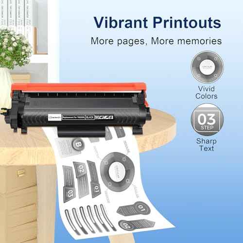 TN830XL Toner Cartridge for DCP-L2640DW HL-L2460DW Replacement for Brother TN830XL Toner TN830 XL/V/R TN-830XL Toner Work for Brother HL-L2405W HL-L2480DW MFC-L2820DW Printer (2 Pack)