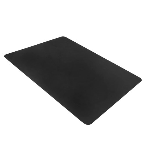 Hard Floor Office Chair Mat with Lip, 46" x 60" Rectangle Under-Desk Protective Floor Mat for Desk Chairs and Gaming Chairs, Black