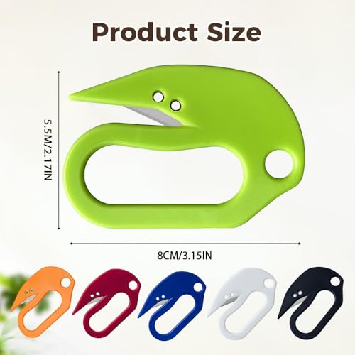 6-Color Letter Opener Envelope Slitter - Damage-Free, Ergonomic Office & Home Use