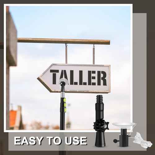 Gisafai 3.6 ft-11.48 ft Readerboard Sign Letter Change Arm Marquee Sign Letter Change Arm with Cup for Changing