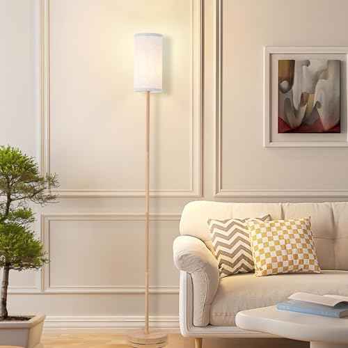 Floor Lamps for Living Room Modern Tall Lamp for Bedroom Office Corner (EFL-1-1218-Burlywood, 65'')