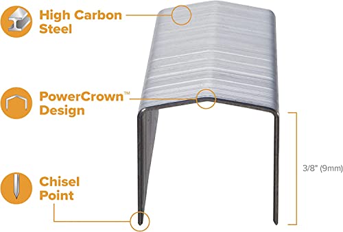 Bostitch B8 Staples 3/8 Inch 20,000 Count PowerCrown Office Staples