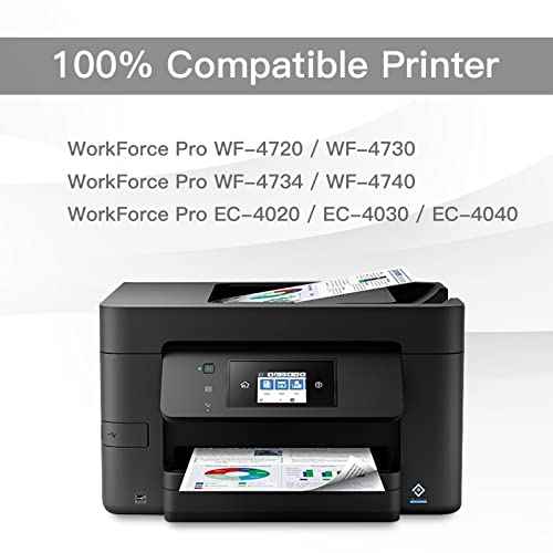802 802XL Remanufactured Ink Cartridges Replacement for Epson 802 XL 802XL T802 T802XL to Use with Workforce Pro WF-4720 WF-4730 WF-4734 WF-4740 EC-4020 EC-4030 EC-4040 Printer (4 Packs)