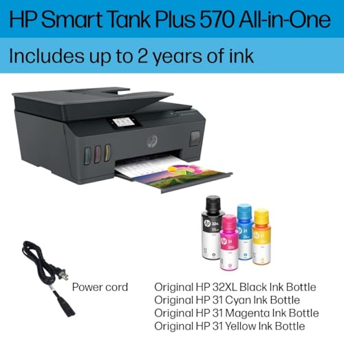 HP Smart Tank Plus 570 All-in-One Tank Printer Black - 2 Years Ink Included