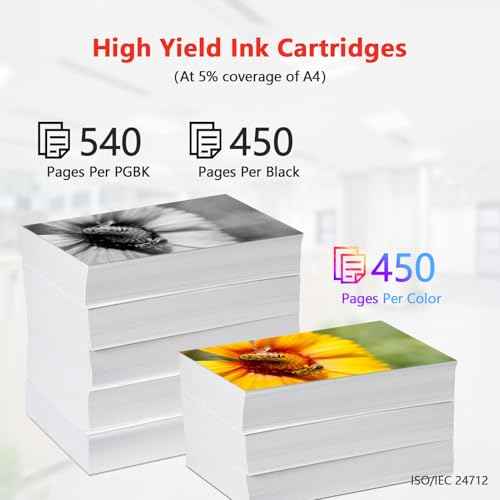 PGI-225 CLI-226 Ink Cartridges Replacement for Canon PGI-225 CLI-226 Compatible with Canon PIXMA MX882 MG5220 MG5320 MG6120 Printers (10-Pack PGBK Black Cyan Magenta Yellow)