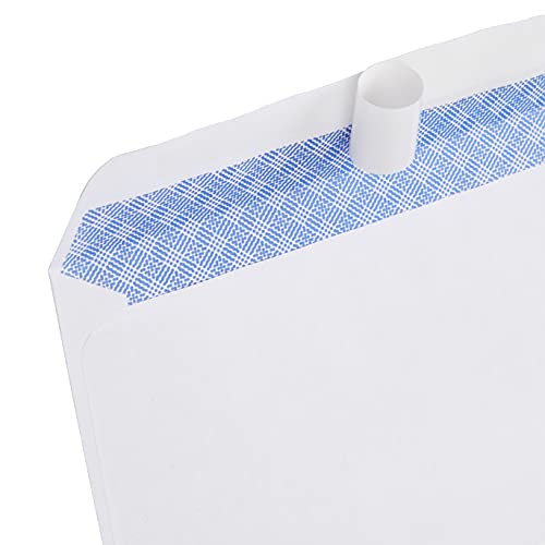 Amazon Basics #10 Security Tinted Self-Seal Business Envelopes with Left Window, Peel & Seal, White, 500-Pack