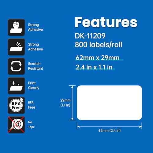 Compatible Address Labels Replacement 1209 x 12Rolls¡¼2.4" x 1.1"¡½