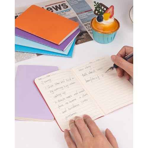 Gwybkq Small Lined Notebooks Bulk 120 Pack Mini Journal Pocket Notepads Set Colorful Cover books for Kids Children Students Bulk Gifts 3.5 x 5.5 Inches, 30 Sheets/60 Pages