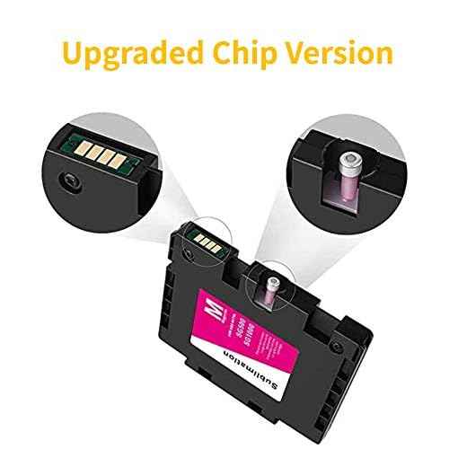 F FINDERS&CO Sawgrass SG400 SG800 Sublimation Ink Cartridge High Yield Replacement for Sawgrass Virtuoso SG 400 SG 800 Printer (1 Black, 1 Cyan, 1 Magenta, 1 Yellow)