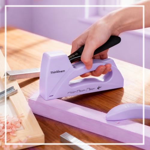 ThinkLearn Light Duty Staple Gun for Wood & Upholstery - Purple
