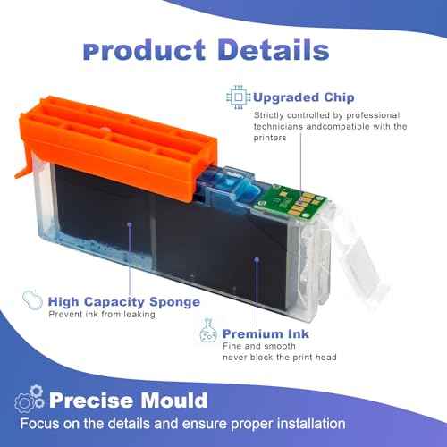 TS8222 Ink 280 281 PGI-280XXL CLI-281XXL Ink Replacement for Canon 280 281 XXL Ink Cartridge Compatible for Pixma TS8220 TS8222 TS8322 TS8320 TS8300 TS8200 TS9100 TS8100 TS9120 TS8120 Printer