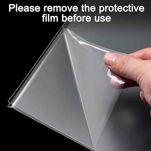 Hoewina Acrylic Sign Holder 8.5 x 11 Inch 3 Pack, Clear Display Sign Stand for Store Sign Holders, Vertical Double Acrylic Stands, Vendor Booth Display Items