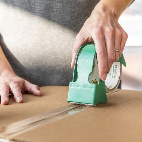 Duck EZ Start Clear Packing Tape - Durable Mailing & Moving Solution | 4 Refill Rolls, 1.88 in. x 55 Yd. Each