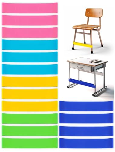 WNSIRVY Multi Color 16 Pack Fidget Chair Bands for Kids, ADHD & Autism Focus Tools