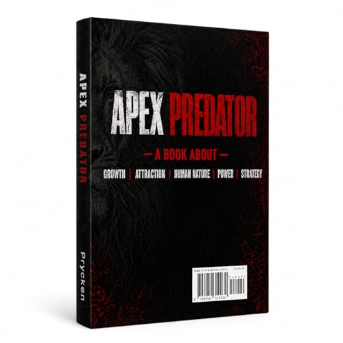 PRYCKEN Apex Predator Human Nature & Power Self-Help Book for Adults