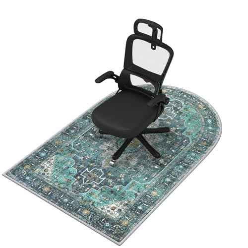 Floor Mat for Office Chair - Office Chair Mat - Chair Mat for Hardwood Floor - Large Home Office, Desk & Gaming Chair Protector, Anti-Slip, Easy Clean & Machine Washable (31"x47")