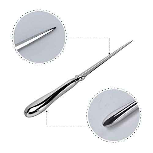 Letter Opener, 1 PCS Silver Envelope Opener Knifes, Metal Letter Opening Knife, 9 Inches Envelope Slitter (Sliver 1PCS)