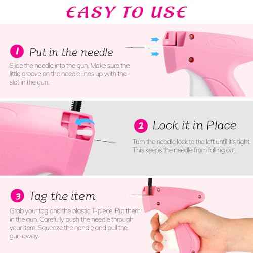 Stitch Gun for Clothes Comes with 6 Fine Needles, 3000 Pcs Micro Fasteners(1500 White & 1500 Black),Stitch Gun Speedy Clothing Fixer, Quick Clothing Fixer