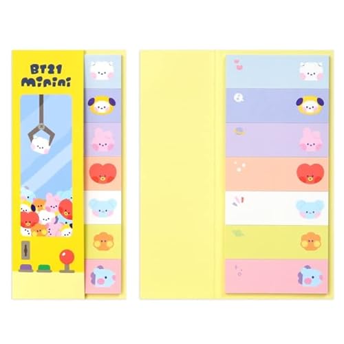 Kpop Character Official Character Stationery Sets School Supplies Notes Sticky Tabs Ball Point Pen Sticky Note All in One