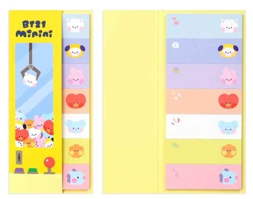 Stationery Sets (Pink Bunny Character) School Supplies Notes Sticky Tabs Ball Point Pen Sticky Note All in One