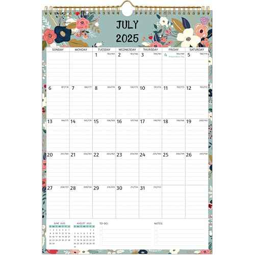 Wall Calendar 2025-2026 ? Jul.2025 - Dec.2026, Calendar 2025-2026 Wall, 18 Monthly Calendar, 12 x 17 In, 2026 Calendar with Large Blocks, Thick Paper, Holidays, To-do £¦ Notes, Great for Organizing