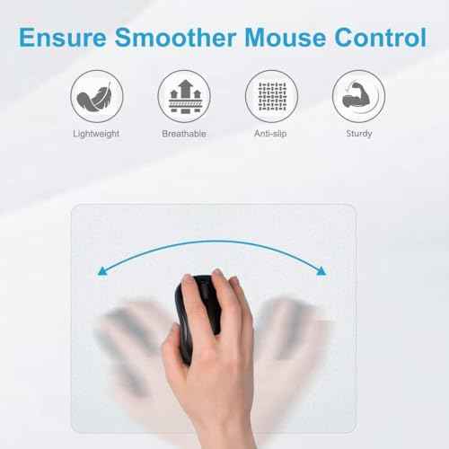 100Pcs Sublimation Mouse Pads Blanks White Mouse Mat Bulk for Sublimation Transfer Heat Press Printing DIY Crafts Mousepad for Custom with Non Slip Bottom,22 x 18 x 0.2 cm