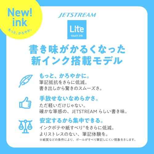 ߲×Ôæçù¶ Uni Jetstream Single Ballpoint Pen, Equipped with 0.5mm Lite Touch Ink (Black), Sage, SXNLS05.52, Set of 10