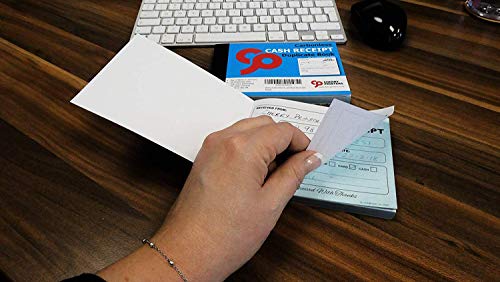 Cherry Carbonless 2-Part Cash Receipt Book 01-50, A6 4.1 x 5.8 in with Loose-Leaf Shield