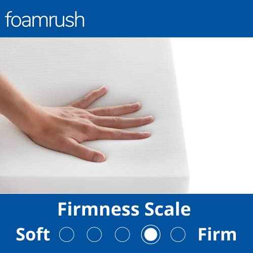 FoamRush 5" x 23" x 26" High Density Upholstery Foam Cushion, Square Foam for Dining Chairs, Chair & Wheelchair Seat Cushion Replacement