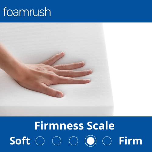 FoamRush 6" H x 24" W x 26" L High Density Premium Quality Upholstery Cushion, Seat Replacement, Sheet Padding Made in USA