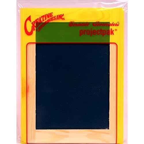 Creative Hobbies¢ç Synthetic Chalkboard with Unfinished Wood Frame, 4 x 6 Inch -Pack of 6 Chalkboards