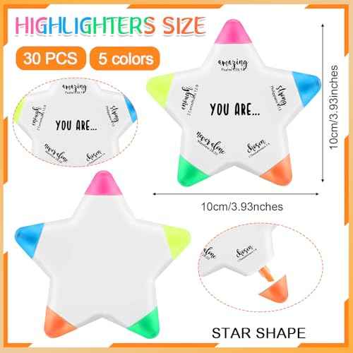30 Pcs Christian Gifts Bible Highlighters and Pens No Bleed Inspirational Highlighters Brush Tip Bulk Church Sunday School Gift Bible Study Supplies Religious Stationery