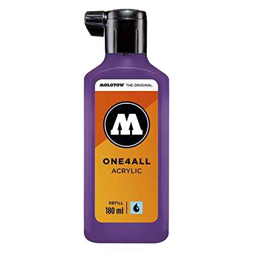 MOLOTOW ONE4ALL Acrylic Paint Refill ONE4ALL Paint Marker, Currant, 180ml Bottle, 1 Each (692.042)