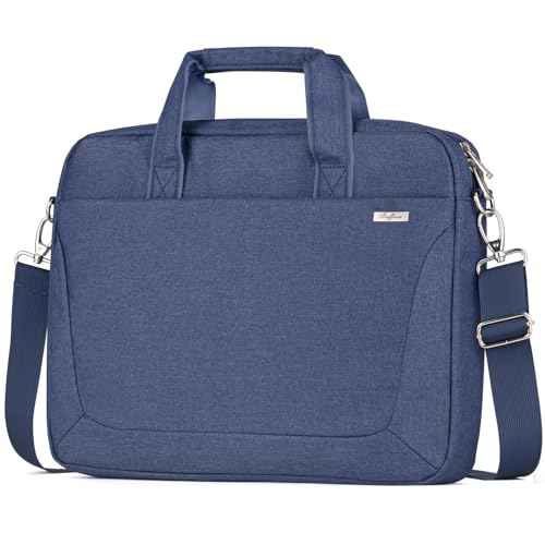 Laptop Shoulder Bag 15.6 16 17.3 Inch for Men Women,Waterproof Computer Carrying Case Messenger Bag Briefcase Work
