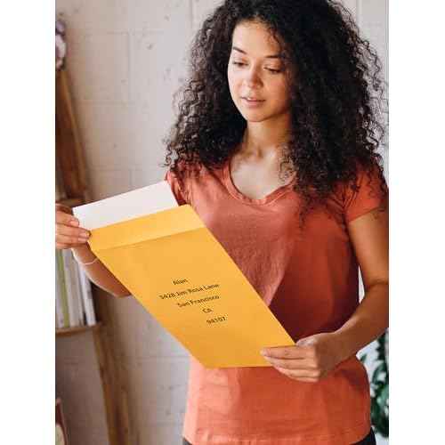 Eupako Catalog Mailing Envelopes 9x12 Brown Envelopes Self Seal 250 Pack for Organizing and Storage
