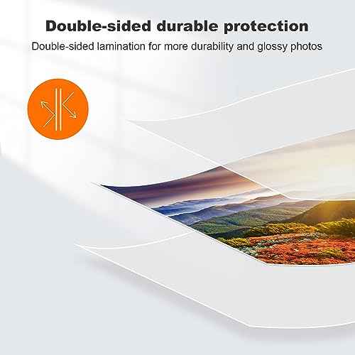 Bonsaii Laminating Sheets, 400 PCS 3mil Thermal Laminating Pouches, 9 x 11.5 inches, Letter Size, Clear and Durable, Suitable for Multiple Fields of Use-LP400