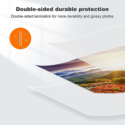 Bonsaii 3mil Thermal Laminating Sheets - 100 Letter Size Clear Pouches