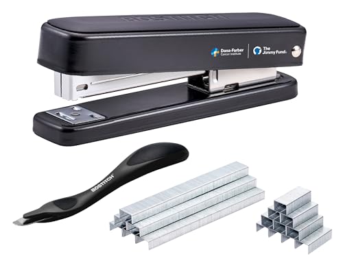 Bostitch Titan Heavy Duty 50-Sheet Stapler Black with 1750 Staples - Jam-Free