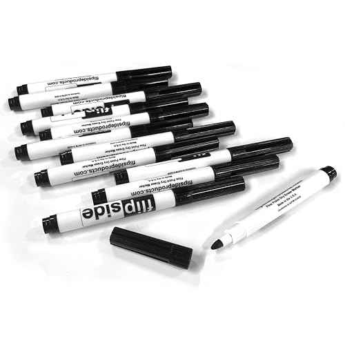 Flipside Products 9" x 12" Magnetic Dry Erase Two Sided Red & Blue Lined, Black Markers and Erasers, Ruled, Learn to Write, Writing Practice, Pack of 12