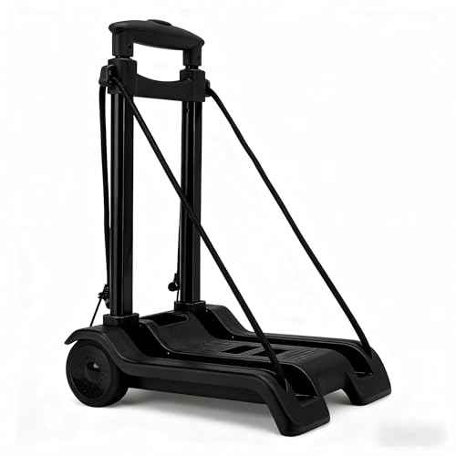 100LBS Foldable cart with Wheels,Folding Utility cart,Portable Dolly,Folding Hand Truck,Moving Dolly,Collapsible Luggage cart,Trolly cart with Wheels,Shopping Trolley with Separable Bag