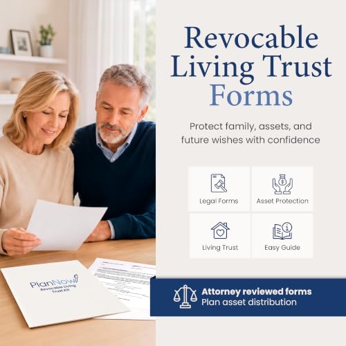 PlanNow Revocable Living Trust Kit — DIY Estate Planning Forms with Step-by-Step Guide
