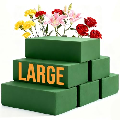 48-Pack Floral Foam Blocks, 8.9x4.1x2.7 in, Wet & Dry Styrofoam for